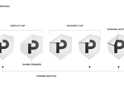 Paporize Logo Shield Explorations