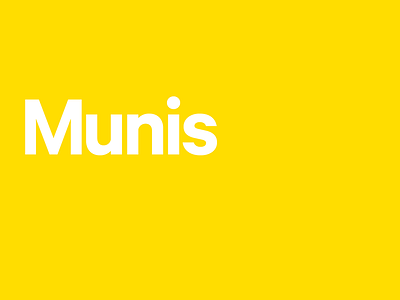 Munis book calibre catalogue contrast museum sansserif type typography yellow