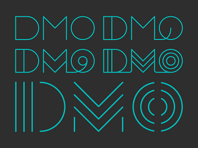DMO gotham lettering type typography vector
