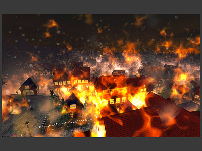 Town in Fire burning fire game oculus the little match girl town