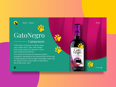 Wine Bottle landing page concept bottle design landing page ui design uxui design web concept website first page wine wine bottle wine bottle design wine landing page