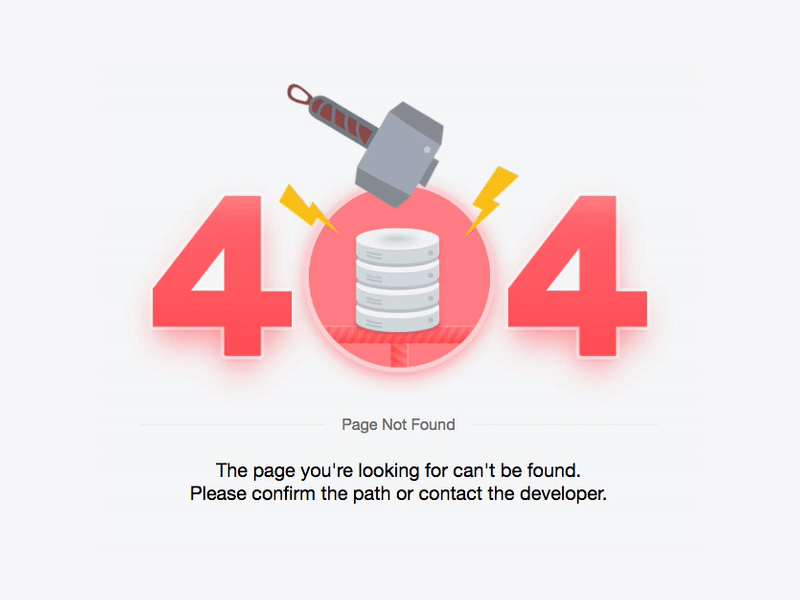 Mjolnir 404 page