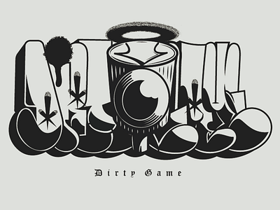 Dirty Game Cartel bombing dirty game graffiti street street style throwup vector