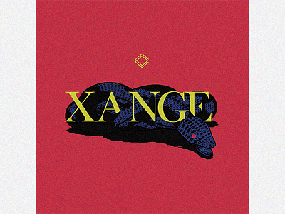 X A N G E @negative space@ bamboo design illustration music photoshop rap snake trap type typography