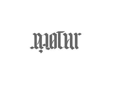 matar/morir calligraphy lettering letters photoshop typography