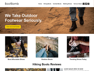 Shoe Blog Review Website