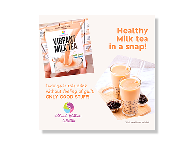 Product Design for Social Media Posting bobah tea branding facebook page design graphic design illustration milk tea milk tea product design product design