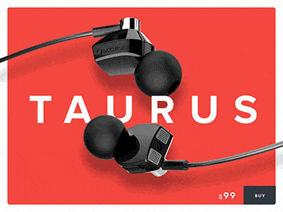 Taurus earphones buy earphones list music page product scroll shoping sound stylish ui ux
