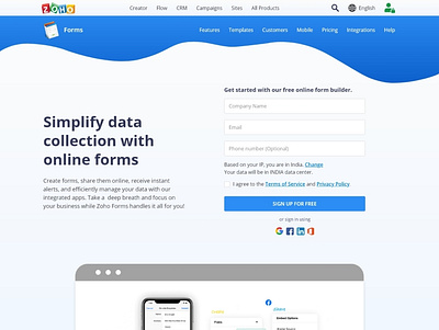Zoho Forms Redesign branding corporate flat design icon illustration information typography ui ui ux vector