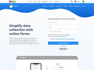 Zoho Forms Redesign