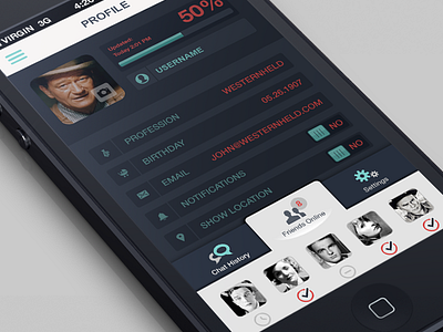 Online Friend App designs, themes, templates and downloadable graphic  elements on Dribbble