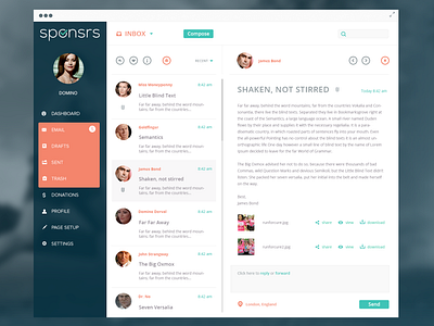 Sponsrs Email by Anke Mackenthun on Dribbble