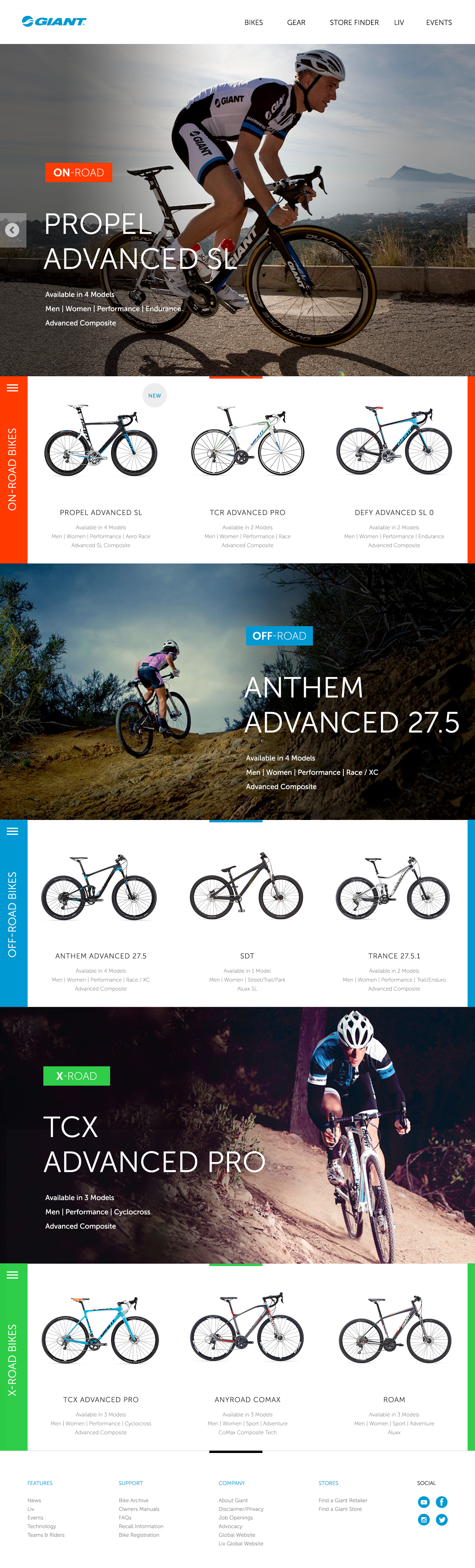 giant bicycle website