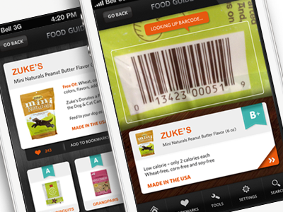 Barcode Scanner app barcode design guide iphone mobile rate scan ui