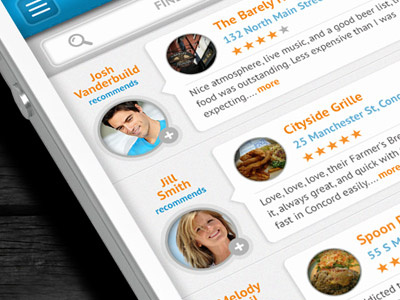 iPhone App - Reviews app iphone mobile photo reviews ui user