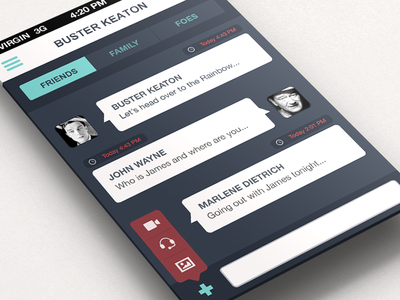 Chat - iPhone App by Anke Mackenthun - Dribbble