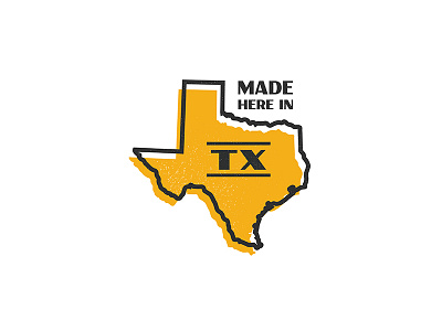 Made in Texas badge badge made in texas offset texas