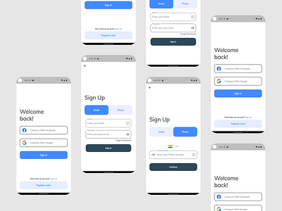 SignIn / Sign Up UI