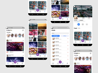 Collaction App UI Design flutter graphic design ui ux