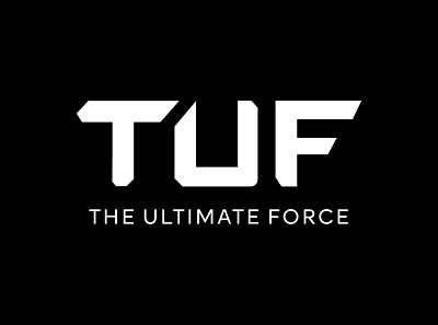 "TUF" - TYPOGRAPHY LOGO creative logo illustrator logo logo logo design professional logo typography logo