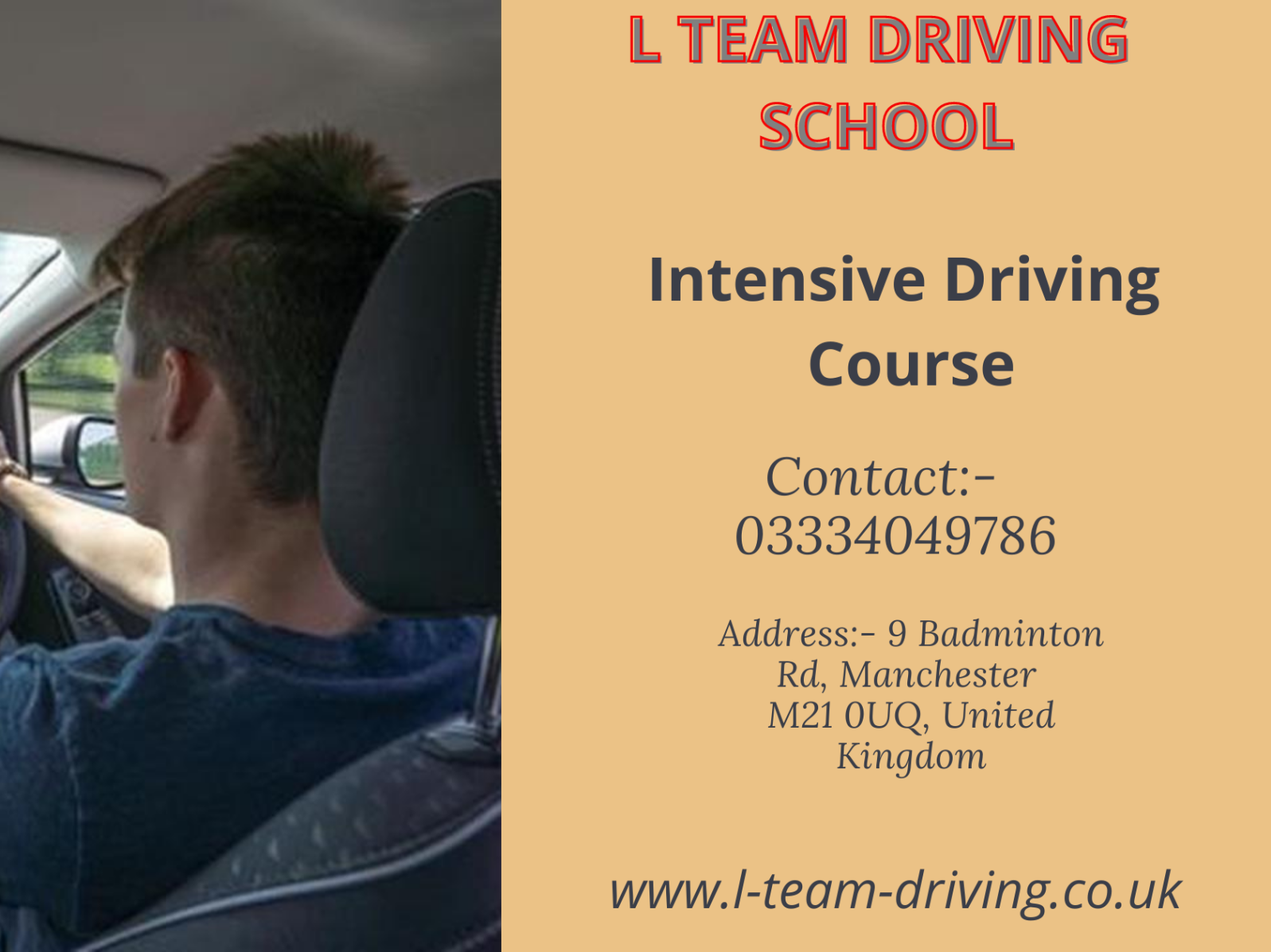 What is an intensive course? by L Team Driving School on Dribbble