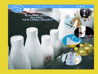 Dairy Landing Page  DailyUI 003