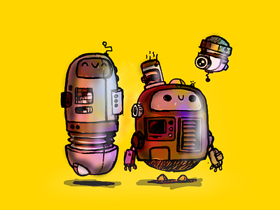 Robot Frands Rebound design graphic design illustration