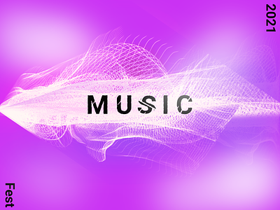 2021 Music Fest branding design graphic design light fushion logo