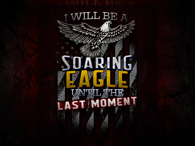 Soaring Eagle - Vintage T-Shirt Design Print On Demand