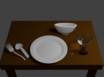 3D Modeling_tablewere 3d 3d art 3d modeling design