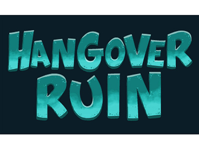 Official Logo Type_Game Hangover Ruin design graphic design logo logotype