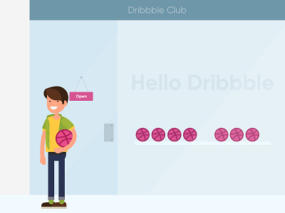 Hello Dribbble dribbble hello