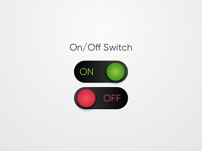 On / Off Switch Concept Design daily ui element form switch ui