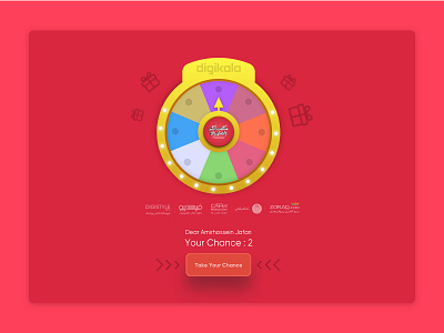 Take your chance! design digikala gamification sketch ui web design