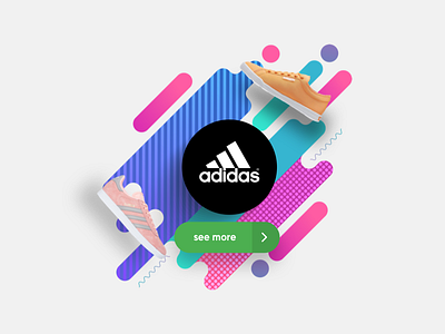 Category box concept addidas call to action category cta digikala shoes shop ui