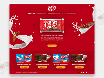 KitKat website new design chocolate design kitkat thirty ui ui website