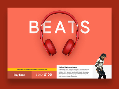 Product Page Concept beats design dribbble headphone landing landing page product product page ui web design