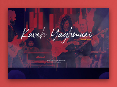 Kaveh Yaghmaei Landing Page guitar guitar electric kaveh yaghmaei music rock singer
