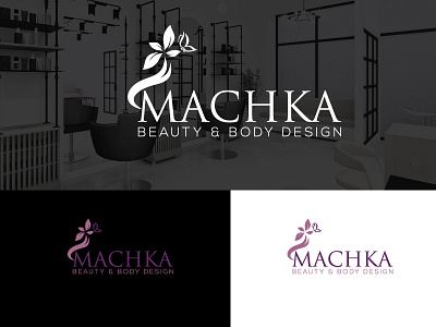 machka beauty logo adobe illustrator brand design brand identity branding company logo logo logo design logo maker minimal minimalist