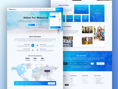 Water Charity Expolaration (WIP) charity concept non profit water