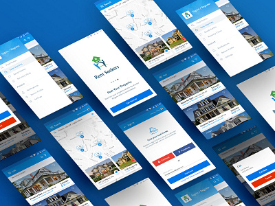 Real Estate App - House Rent & Sell app design app ui buy minimal mobile design property real estate rent sell ui ux web