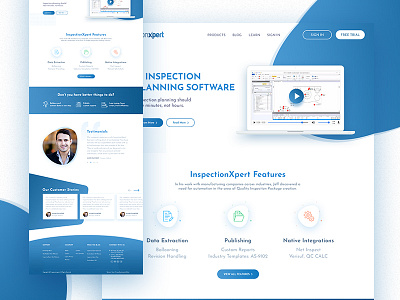 Landing Page Design for a Web-based Application landing page minimal ui ux web application web ui