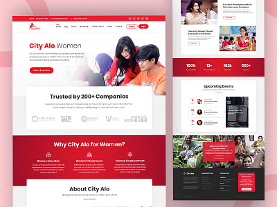 City Alo Women Website Design app ui dashboard design header illustration landing page minimal ui ux web web application web ui