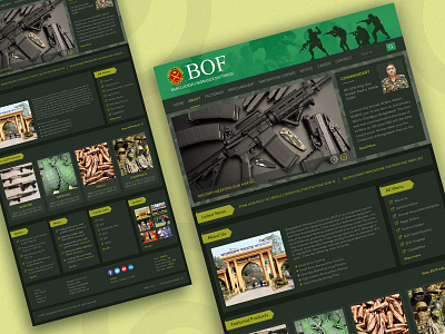 BOF Website Redesign (V2) app ui army dark dashboard design landing page military minimal ui ux web web application web ui