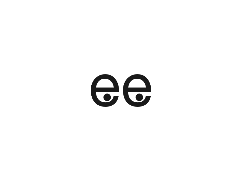 Animated logo for "Lendo Design" animation e ee eyes lendo logo logotype reading