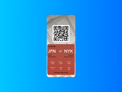 024 Boarding Pass dailyui dailyui024 dailyuichallenge