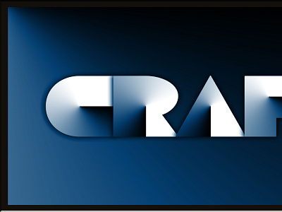 Craft Logo 3d adobe illustrator adobe photoshop branding design graphic design illustration logo