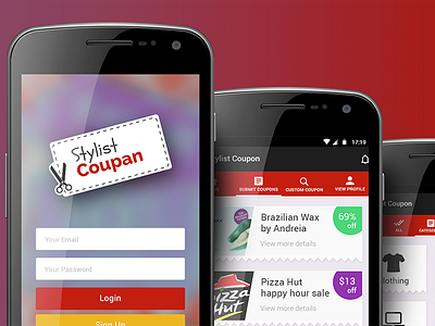 Stylist Coupan android app coupons debut mobile app saloon app stylist coupon