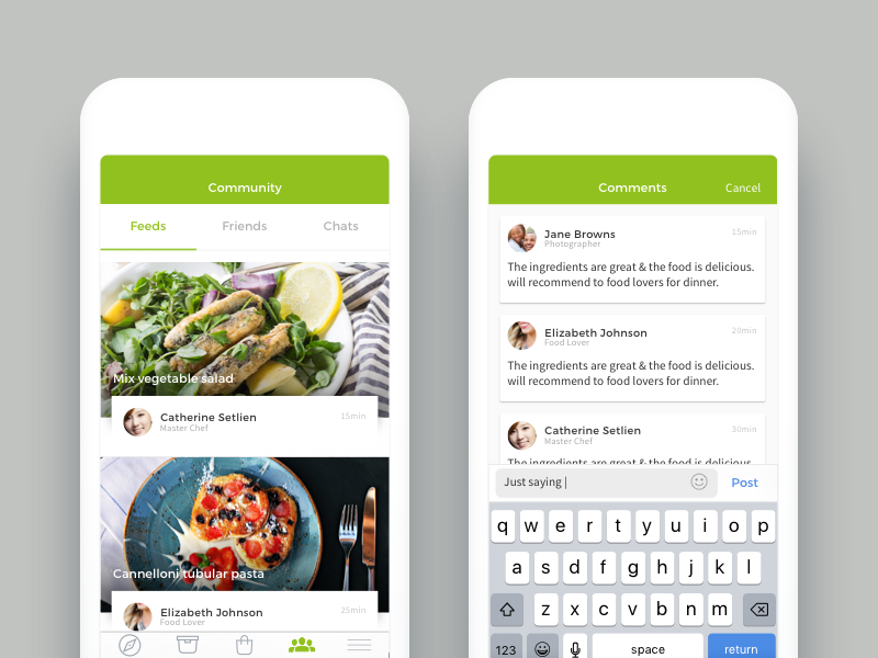 Food Community by MJ on Dribbble