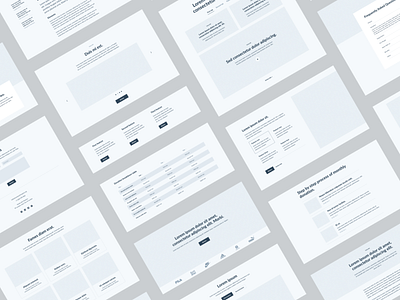 Charity Component List (Wireframes) design product design tech ui ux web website